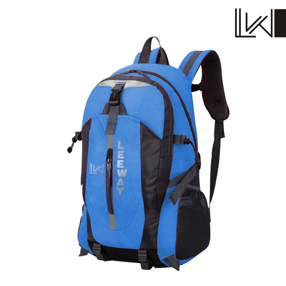 50 L Travel Hiking Backpack Blue leeway.pk