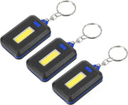 Mini Cob LED Keychain Flashlight Key Chain Portable Key Ring Light