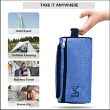 Toiletry Organizer Shaving Kit Travel Bag - Blue