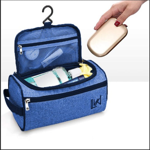 Toiletry Organizer Shaving Kit Travel Bag - Blue