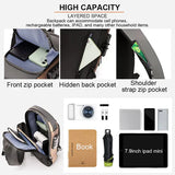 Chest Bag Multifunction Crossbody Sport Running Travel Sling Pack Anti-theft For Men