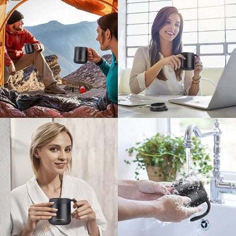 Coffee Mug With Handle 850ml Insulated Stainless Steel Coffee Travel Mug