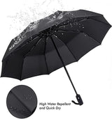 Compact Travel Umbrella with Windproof Design