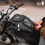 Motorcycle Fuel Tank Bag Waterproof Backpack with Rain Cover