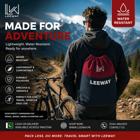 Drawstring Travel Bag | Lightweight Gym, Sports & Travel Backpack