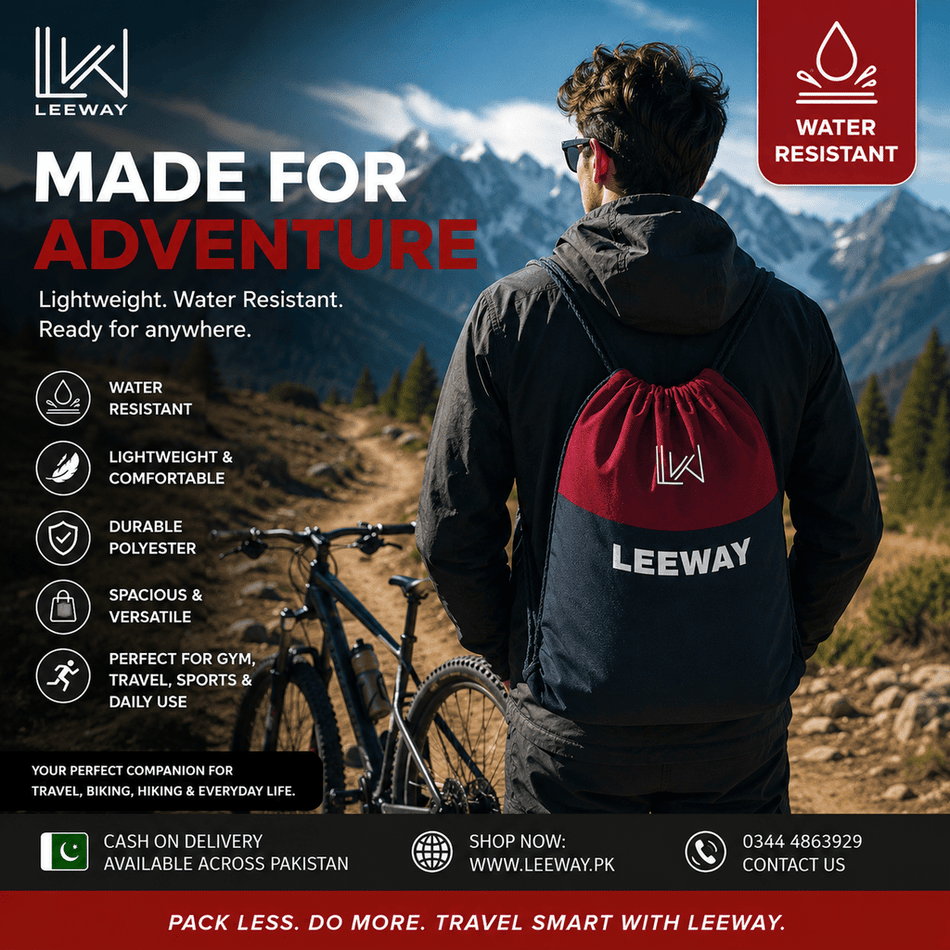 Drawstring Travel Bag | Lightweight Gym, Sports & Travel Backpack