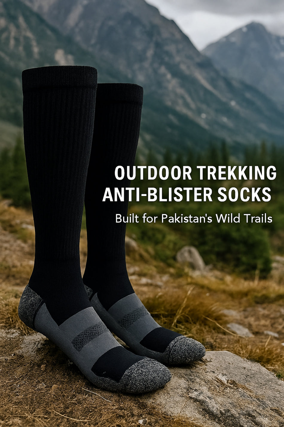 Outdoor Travel Socks for Mountain Trails