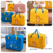 Storage Bags Cartoon Pattern Double Zipper 100 Gsm