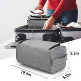 Toiletry Organizer Shaving Kit Travel Bag - Grey