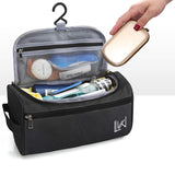 Toiletry Organizer Shaving Kit Travel Bag - Black
