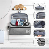 Toiletry Organizer Shaving Kit Travel Bag - Grey