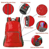 Foldable Backpack Bag - 25 Liters - Ideal for Travel and Outdoor Adventures