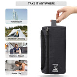 Toiletry Organizer Shaving Kit Travel Bag - Black