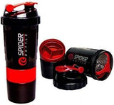 Protein Shaker Bottle 3 in 1 with Storage Compartment
