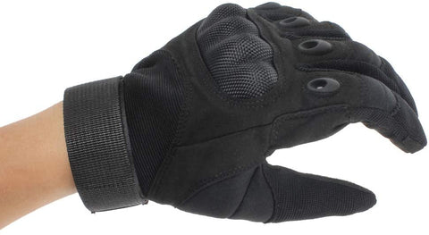 Full Finger Motorcycle Gloves - Black