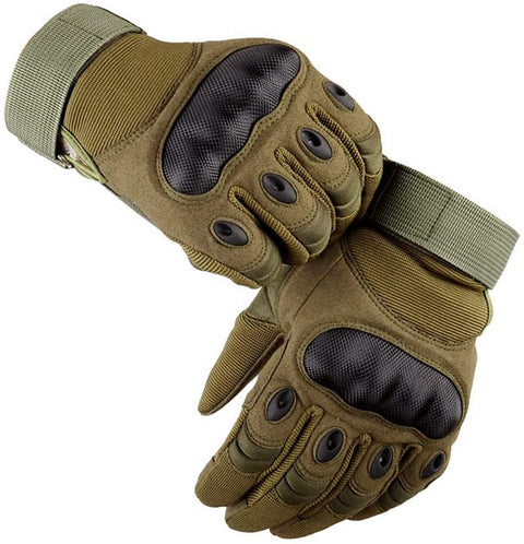 Full Finger Motorcycle Gloves - Green