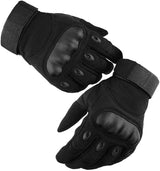 Full Finger Motorcycle Gloves - Black