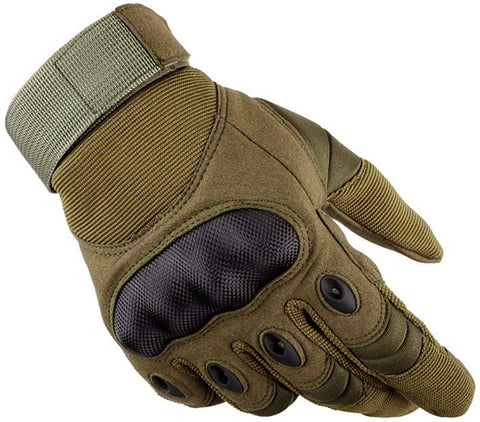 Full Finger Motorcycle Gloves - Green