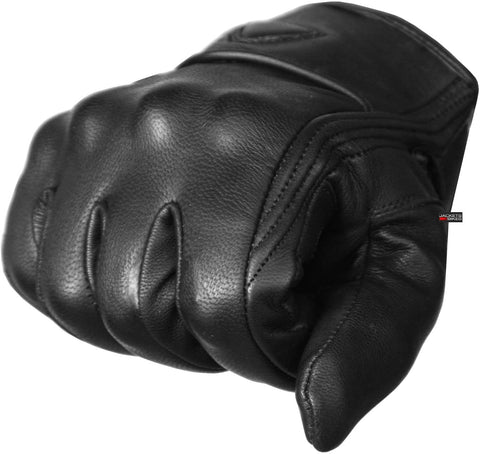 Premium Leather Biker Gloves