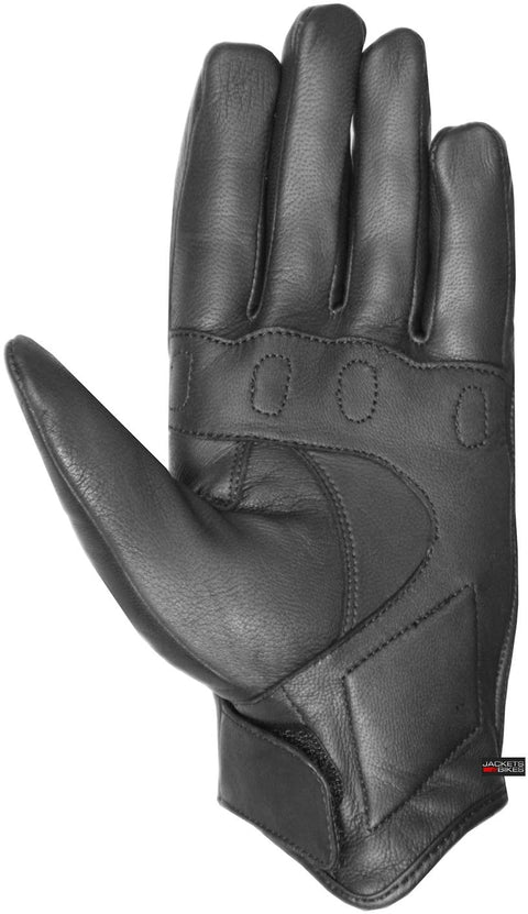 Premium Leather Biker Gloves