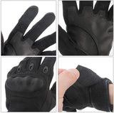 Full Finger Motorcycle Gloves - Black