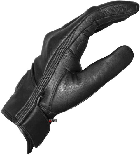 Premium Leather Biker Gloves