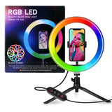 RGB 26cm Selfie Ring Light