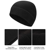 Stretchable Fleece Cap - Black