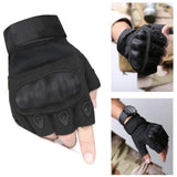 Half Finger Tactical Gloves - Black