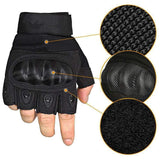 Half Finger Tactical Gloves - Black