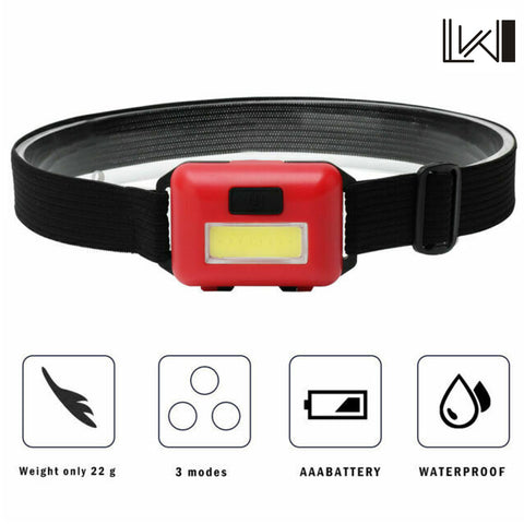 Headlamp Flashlight 10W COB Waterproof