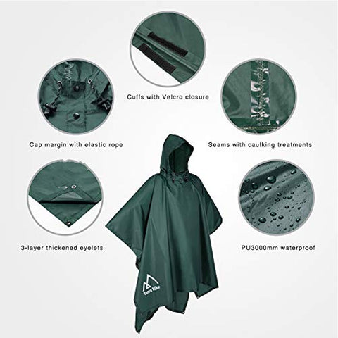 Waterproof Rain Poncho